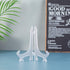 Artliving 12 Pack 6 Inch Clear Plastic Easels for Displaying Pictures, Items at Weddings, Home Decoration