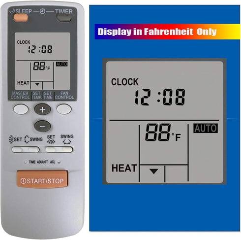 Replacement Air Conditioner Remote Control for Fujitsu Ar-jw1 Ar-jw11 Ar-jw13 Ar-jw17 Ar-jw19 Ar-jw2 Ar-jw27 Ar-jw28 Ar-jw30 Ar-jw31