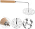 Oil Pier Mold Scandinavian Iron, Wooden Handle Spoon Waffle Rosettes Molds, Non Stick Cookware