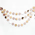 Decor365 Glitter Gold Birthday Decorations - Champagne Gold Party Garland, Circle Streamers, Backdrop for Christmas,