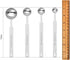 7 Inches Long Handle Measuring Spoons Set, Premium Stainless Steel Spoon for Accurate Measure Liquid or Dry Ingredients.