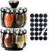Kylinbigda Revolving Spice Rack Organizer Countertop, Spinning Spice Storage Rack Tower Organizer with