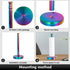 Countertop, Paper Towel Holder Rainbow Kitchen Paper Towel Holder Stand with Stainless Steel Base for Kitchen
