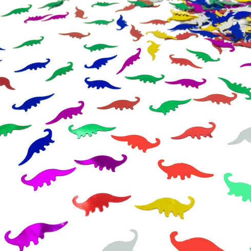 Dinosaur Confetti Metallic Foil Scatter for Dino Theme Birthday Party, 1.5 Ounce, 1800 Pieces for Decorations
