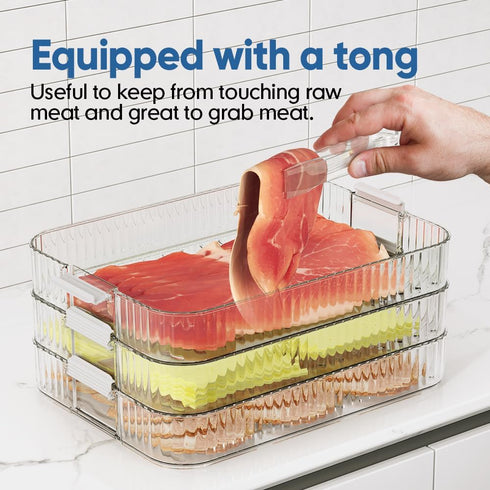Moryimi Deli Meat Container for Fridge Organizers and Storage, Lunch Meat Container for Refrigerator Organizing, Deli