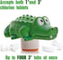XY-WQ Chlorine Floater - Floating Pool Chlorine Dispenser (Alligator) for 1 and 3 Inch Tablets