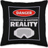 Danger Currently In Another Reality, 2024 Fun VR Gamer Gift Throw Pillow