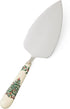 Christmas Tree Cake Server Portmeirion, 10-Inch Stainless Steel Cake Knife with Fine Porcelain Handle, Holiday Dessert