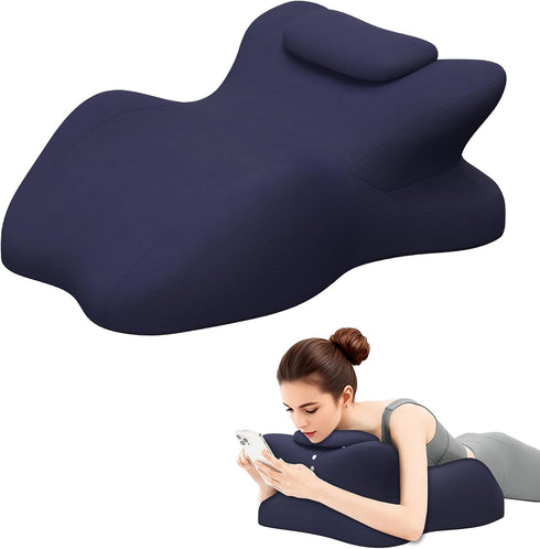 Comforshare Home Memory Foam Ergonomic Wedge Pillow, Prone Pillow for Sleeping, Reading Pillow for