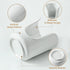 3-4oz Countertops Dobbyby Ceramic Bathroom Cup Dispenser with Stylish Vertical Stripes - Disposable Mouthwash Cup