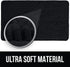 KANGAROO Luxury Chenille Bath Rug, Extra Soft Shaggy Mat for Kids Bathroom, Machine Wash, 24x17, Black