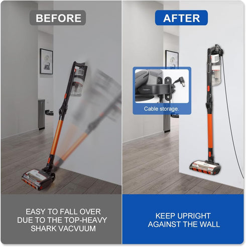 LANMU Upgraded Wall Mount Holder - Compatible with Shark IX141 IZ363HT IZ362H IZ562H Pet Cordless Vacuum