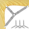 Foloda Bed Sheet Holders, 4 pcs Adjustable Fitted Sheet Straps, Clips Fasteners to Keep Sheets in Place