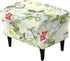 KRFOONN Stretch Ottoman Cover Slipcovers Rectangle Fit Length 55"-63" Footrest Stool Covers