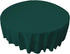 LA Linen Polyester Poplin Washable Round Tablecloth, Stain and Wrinkle Resistant, 72", Teal Dark