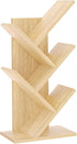 5 SHEEPAM Tier Tree Book Shelf, Small Desktop Bookshelf with Storage Organizer, Wood Bookcase, Desk Display