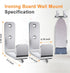 Ironing Board Holder Hanger Wall Mount, 304 Stainless Steel Ironing Board Hanger for Adjustable Distance Ironing Board