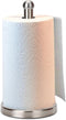 Sturdy Base Paper Towel Holder Stand, Fits Standard and Jumbo Sized Paper Towels for Countertop (Brushed Nickel)