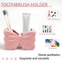 2-Slot Set, Counter Bow Toothbrush Holder Toothbrush and Toothpaste Holder Cute Toothbrush Holder Bathroom Organizer