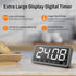 7.8 3 4 3 Countdown Count VOCOO Digital Kitchen Timer with Extra Large Display, Magnetic LED with Brightness, Alarms