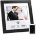 Jinchuan Heart Thumbprint Keepsake Frame and Ink Kit, Wedding Registry Idea Shower Gift for Bride Newlywed (Black Frame)