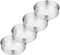 P&P CHEF 6 Inch Cake Pans Set of 4, Round Baking Pan, Stainless Steel Layer Cake Pans, Dishwasher Safe