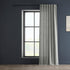 HPD Half Price Drapes Premium Heavy Faux Linen Curtains, 1 Panel, 50W x 108L Light Filtering Ash Grey Window Curtains