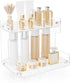 Counter Countertop 2 Bathroom Organizer Tier Storage Acrylic Corner Makeup Organizer for Perfume Stand, Vanity Holder