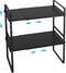 iPEGTOP Expandable Cabinet Storage Shelf Organizer Rack, Heavy Duty Steel Metal Spice