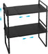 iPEGTOP Expandable Cabinet Storage Shelf Organizer Rack, Heavy Duty Steel Metal Spice