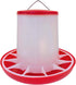 Set 1.5 11 Chicken Waterer and Feeder | Gallon Poultry Drinker and Pound Feeder Combo | for Chickens, Ducks, Turkeys