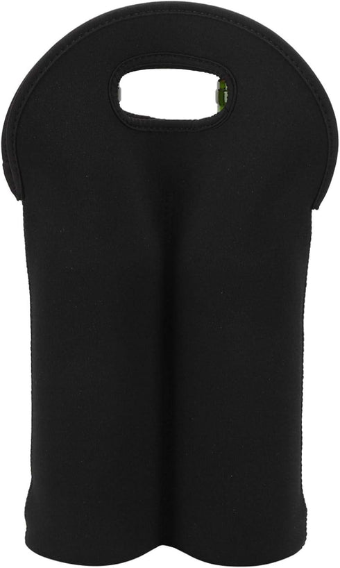 750ml 2 Bottles Hand-Held Neoprene Wine Bottle Tote - Insulated Bag for Travel with Secure Carry Handle