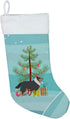 Caroline's Treasures BB2948CS Sheltie/Shetland Sheepdog Merry Christmas Tree Stocking, Holiday Decor