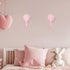 2 Weysat Pcs Pink Bow Wall Decor Boho Nursery Metal Decoration with Artificial Pampas Wall Art Hanging Planters