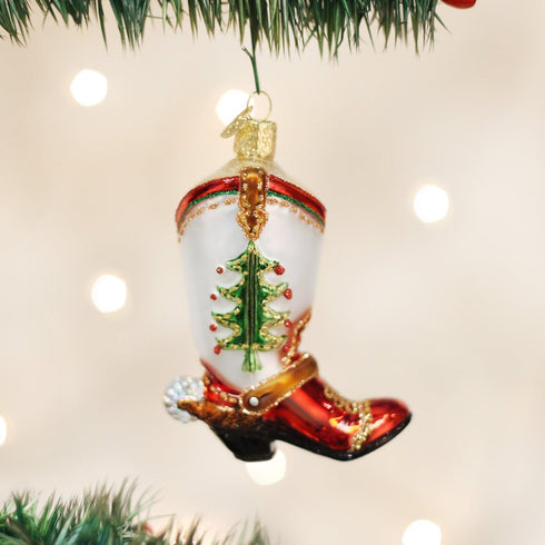 Old World Christmas Cowboy Glass Blown Ornaments Tree Pioneer Collection