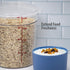 Cambro 4 QT Round Food Storage Container with Lid (2 Pack) - Clear