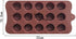 2PCS Non-Stick Candy Silicone Moulds, 15-Cavity Mini Flower Shape Molds for Chocolate Baking, Party & Wedding Gifts