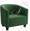 NICEEC Green Club Chair Cover Spandex Stretch Barrel Chair Slipcovers Water Repellent
