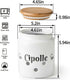 Meideal Counter, 5.2 inch Large Ceramic Garlic Keeper for Garlic Holder Storage with Wooden Lid, Garlic Saver to Keep