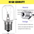 Whirlpool Microwave Light Bulb - Dimmable 125V 40W E17 Base, Fits Maytag GE Amana Over The Range Hood (2)