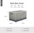 62L 30W 26H inch Patio Deck Box Cover Waterproof Outdoor Rectangular Storage Bench Cover x x