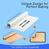 Silicone Baking Mat Roll with 2 Spatulas Set - 12IN x 8FT No Slip Silicone Pastry Mat, Reusable Freeze Dryer Mat, Non-Stick Air Fryer Oven Liner, Washable Oil-proof Refrigerator Liner