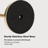 Paper Towel Holder Stand with Sturdy Base - Fits Standard and Jumbo Sized Paper Towels, Countertop, Gold