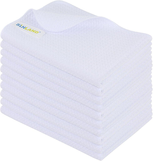 SINLAND Microfiber Sublimation Blank Towels - Fast Drying Waffle Weave Kitchen Towel,