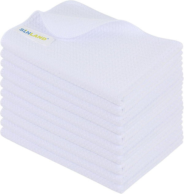SINLAND Microfiber Sublimation Blank Towels - Fast Drying Waffle Weave Kitchen Towel,