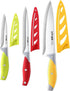 Chef Knife Set, 3PCS Multicolor Stainless Steel Kitchen Knives, 8" Chef's, 4.5" Utility, 4" Paring Knife (3Pack)