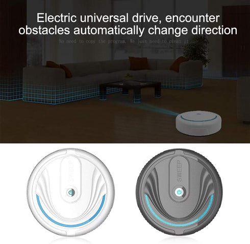 Robot Vacuum Cleaner Household Smart Sweeping Robot, Automatic Cleaner for Hard Floor, Tile, Pet Hair, and Carpets