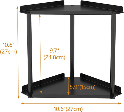 2 Counter Countertop Counter Jesginboo Tier Bathroom Organizer, Vanity Organizer Corner Shelf, Skincare, Makeup
