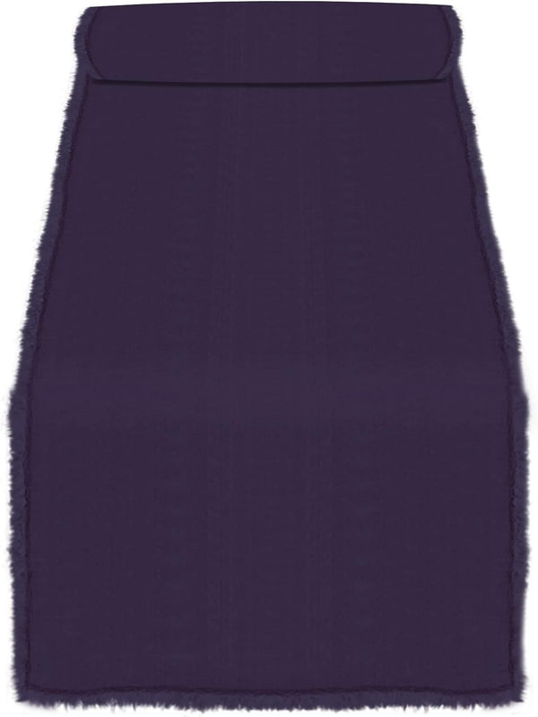 SARO LIFESTYLE Graciella Collection Stone Washed Linen Table Runner, 16" x 72", Midnight Blue
