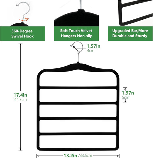 Closet Organizers and Storage - 3 Pack Space-Saving Velvet Hangers for College Dorm Room Organization